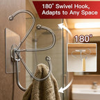 Latoxcaa Large Adhesive Hooks 12-Pack, Heavy Duty Wall Hooks - Image 4