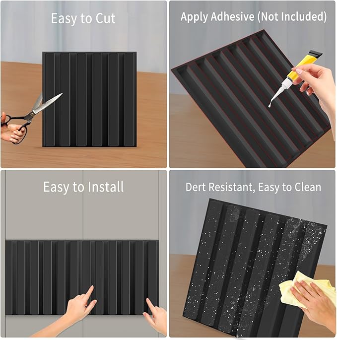 33 Pack 3D PVC Wall Panels 12x12 Inch - Image 5