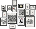 ANERZA 16 PCS Framed Black and White Wall Art Decor, Matisse Abstract Wall by ANERZA