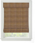 Cordless Woven Wood Roman Shades, 63W x 36H, Ashbury Camel, Sizes 20-72 Wide by FirstRateBlinds
