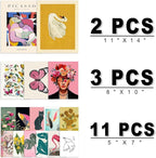 ANERZA 16 PCS Eclectic Wall Art Decor, Modern Maximalist Wall Prints - Image 2