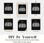 Locomiss Black Christian Wall Art Decor Posters, Minimalist Jesus Scripture - Image 7