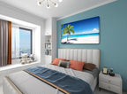 Baisuart-Large Canvas Wall Art Summer Ocean Waves Coconut Trees on Sands Beach - Image 3