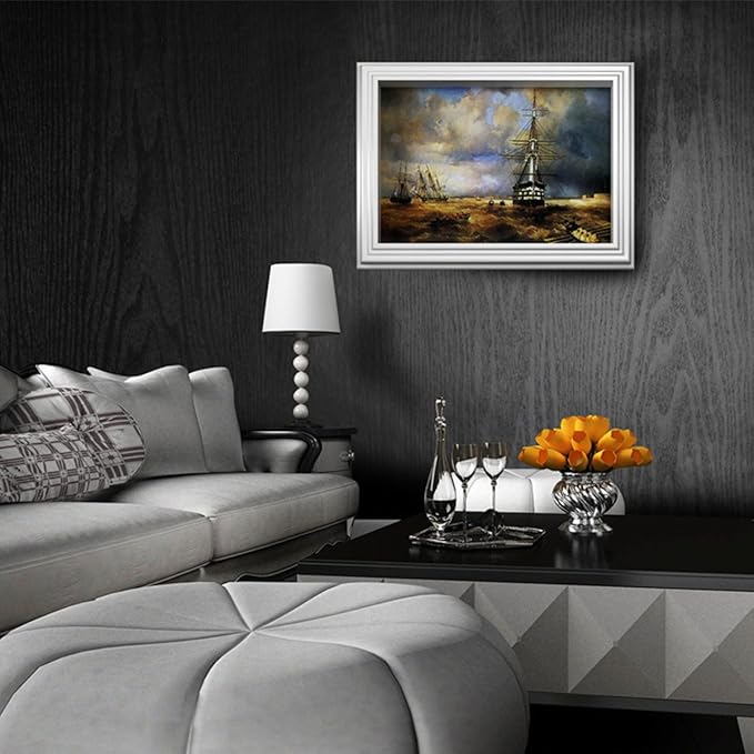 Abyssaly Black Wood Peel and Stick Paper 17.7In X 590 in Decorative - Image 7