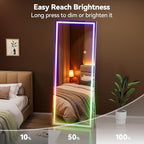 Hasipu 79"x31" LED RGB Bluetooth Full Length Mirror - Image 8
