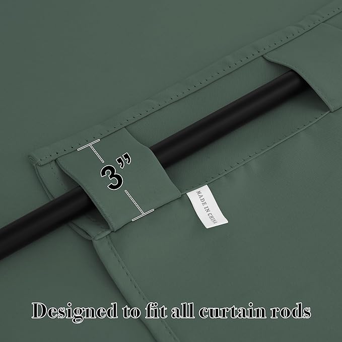 RYB HOME Blackout Curtains for Bedroom, Window Shades Thermal Insulating - Image 6