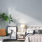 Fabric Peel and Stick Wallpaper Gray Faux Grasscloth Wallpaper Self-Adhesive - Image 2