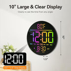 JALL 10" Large Digital Wall Clock - Image 9