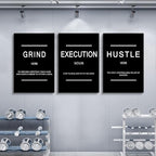 Framed Canvas Wall Art Success Quote, Office Wall Art, Positive Motivational - Image 3
