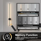 Battery Operated Modern Wall Sconces Set of Two, Rechargeable Wireless Wall - Image 4