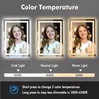 GarveeHome 30 in x 22 in Led Bathroom Mirror - Image 4