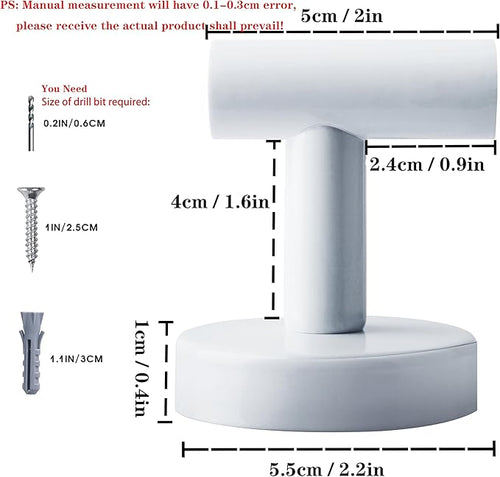 4 Pack Towel Hooks Bathroom Wall Hook Holder Stainless Steel Coat Robe Clothes - Image 2