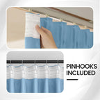 Ceiling Pinch Pleated Blackout Drapes 52 x 108 Inch Length 2 Panels - Image 3