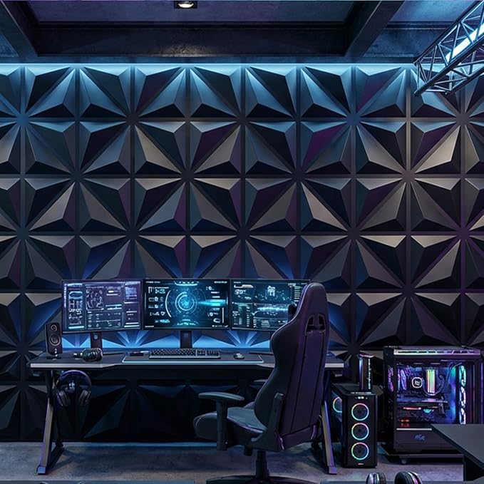 3D Wall Panel Diamond for Interior Wall Decor, Waterproof, Heat Resistant PVC - Image 5