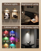 EZVALO Picture Lights for Wall, 2000mAh Rechargeable Battery Magnetic Poster - Image 3