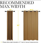NICETOWN Sleek Blackout Curtains 90 inches Length - Image 7