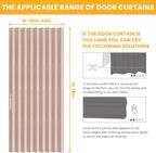 AJAZZ 100% Blackout Accordion Doors Interior Magnetic Door Curtain Pleated Door - Image 2