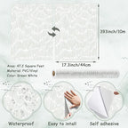 Theper Green Wallpaper 17.3"×393" Modern Striped Wallpapers Peel and Stick - Image 3