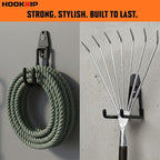 Pack 16 Garage Hooks Heavy Duty | Multi-Sized Wall-Mounted Tool Hangers - Image 6
