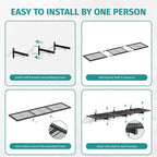 Garage Wall Shelving, Heavy Duty Storage Shelves 180 LBS Capacity, Floating - Image 7