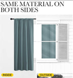 NICETOWN Greyish Blue Blackout Curtains Panels - Image 6