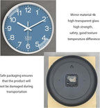 XNM Blue Minimalist Wall Clocks Battery Operated 8 Inch Classic Analog Clock - Image 7