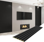 8-Pack WPC Wall Panels 118’’ x 6.3’’ 3D Slat Wall Panel Acoustic Wall Paneling - Image 7