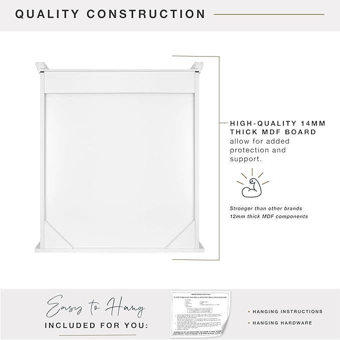 MCS 23x26 White Medicine Cabinet Organizer, Wall Mounted Bathroom Cabinet - Image 7