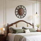 Vantic 32 Inch Large Wall Clock, Arabic Numeral Wood Oversized Wall Clocks - Image 6