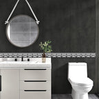 Black and White Wallpaper Border Trim Peel and Stick Boarders Self Adhesive - Image 3