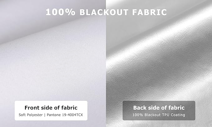 LazBlinds 100% Blackout Roller Shades, No Tools No Drill Cordless Blinds - Image 2