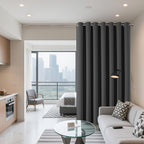Joydeco Blackout Patio Sliding Door Curtains 72 Inches Long, Grommet Privacy - Image 2