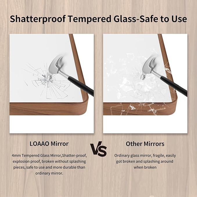 LOAAO 48X30 Inch Bathroom Mirror - Image 7