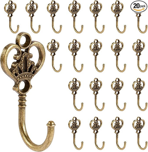 20 PCS Vintage Decorative Wall Hooks, Bohemian Decorative Coat Hook by XHIPY