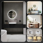 Sweetcrispy 24 Inch Round LED Bathroom Mirror - Image 7