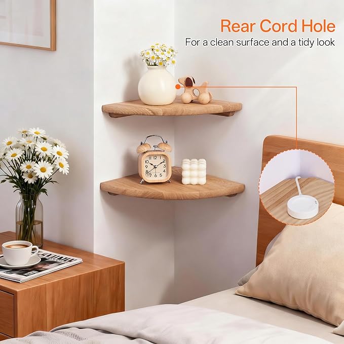 Gieanoo Floating Corner Shelves - Image 3