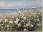 rumlud Nature Landscape Wall Art Coastal Wildflower Poster French Spring by rumlud
