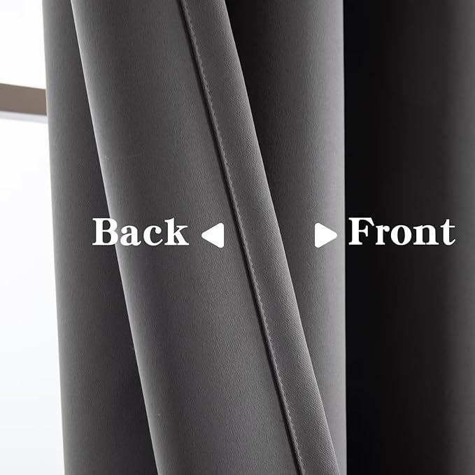 IGEMAEVE Blackout Curtains 108 Inch Length 2 Panels Set, Grommet Energy Saving - Image 3