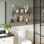 DINZI LVJ Long Wall Shelves, 39.4Inch Wall Mounted Shelves Set of 2, Extra - Image 7