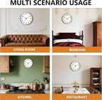 Woodgrain Wall Clocks Battery Operated 12 Inch, Large Easy-to-Read Silent - Image 8