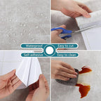 VEELIKE 15.7''x118'' Concrete Wallpaper Peel and Stick Textured Limewash - Image 9