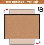 Cork Board Bulletin Board 24 x 36, Office Board - Image 6