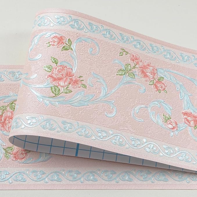 AbaBoorty Pink Flower Pattern Wallpaper Trim - Image 7