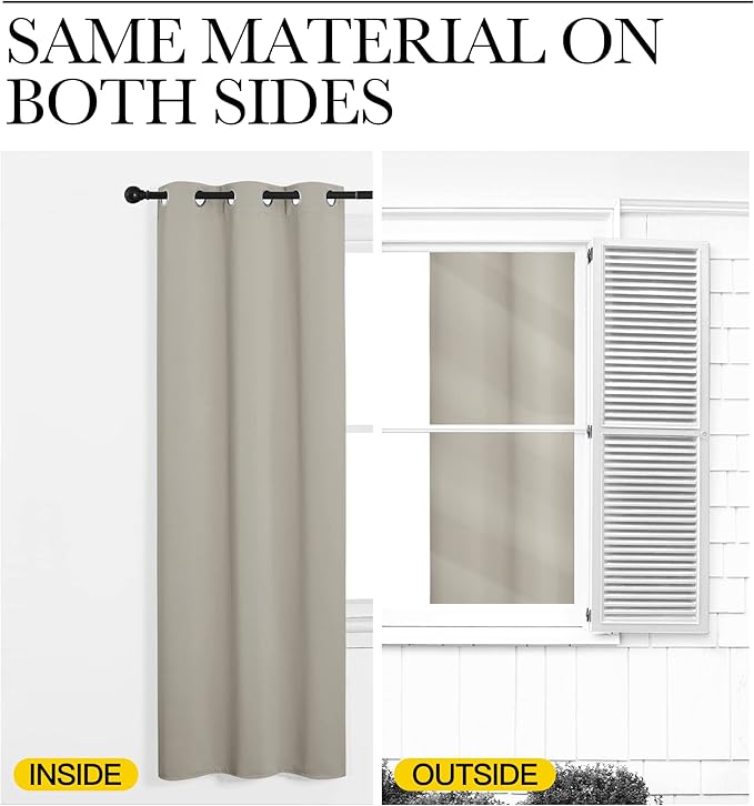 NICETOWN Natural Blackout Curtains - Image 6
