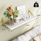 Fixwal Floating Shelves for Wall, Wood Wall Mounted Shelves for Bedroom - Image 3