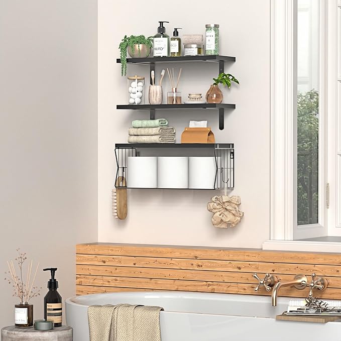 Floating Bathroom Shelves Wall Mounted - Image 4