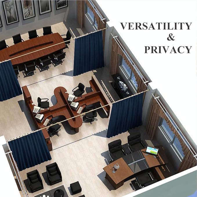 NICETOWN Privacy Room Divider Curtain Screen Partitions, Closet Door Curtain - Image 6