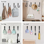 10Pcs Large Size Heavy Duty Wall Hooks, Coat Hooks, Wall Hooks - Image 5