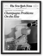 iHery Small Premium Natural Black OAK Wood 8x10in Champagne Problems On the by iHery