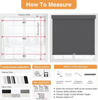 AOSKY No Drill Cordless Blackout Roller Shades - Image 5